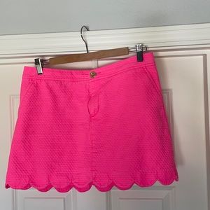 Lilly Pulitzer Colette scallop hem skort